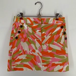 J.Crew Mini Skirt Splash Print